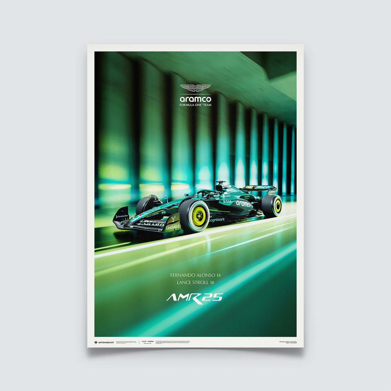 Aston Martin Aramco F1™ Team | AMR25 2025 | Poster