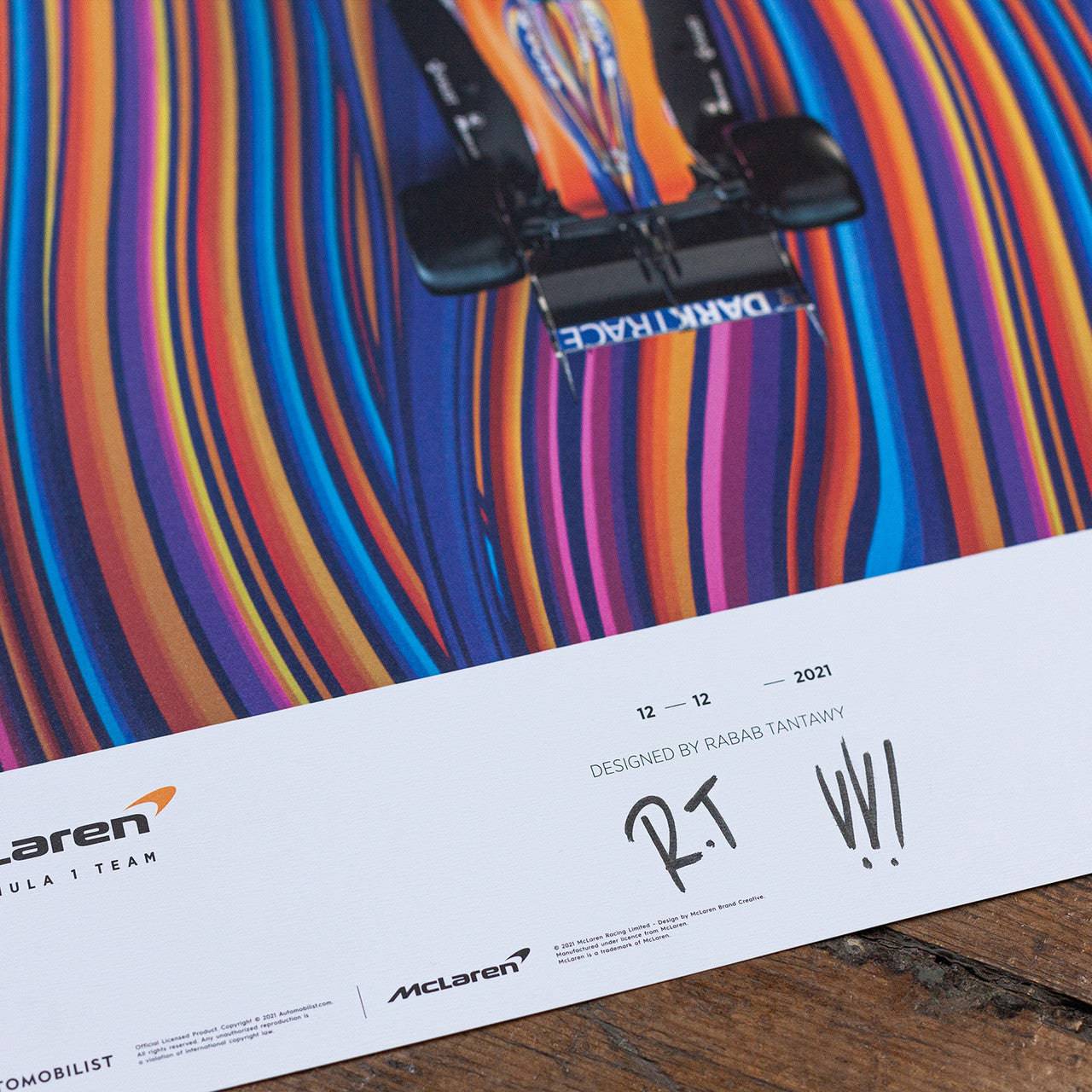 Signed by Rabab Tantawy - McLaren x Vuse - Lando Norris - Driven by Change - 2021 | Collector's Edition