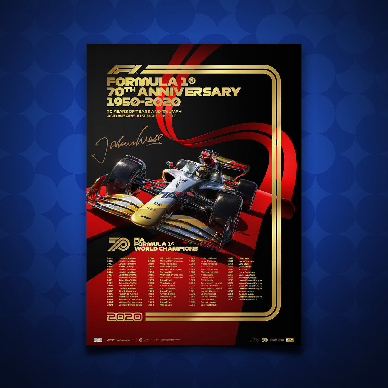 JOCHEN MASS - F1® 70th ANNIVERSARY | SIGNED DRIVERS' EDITION