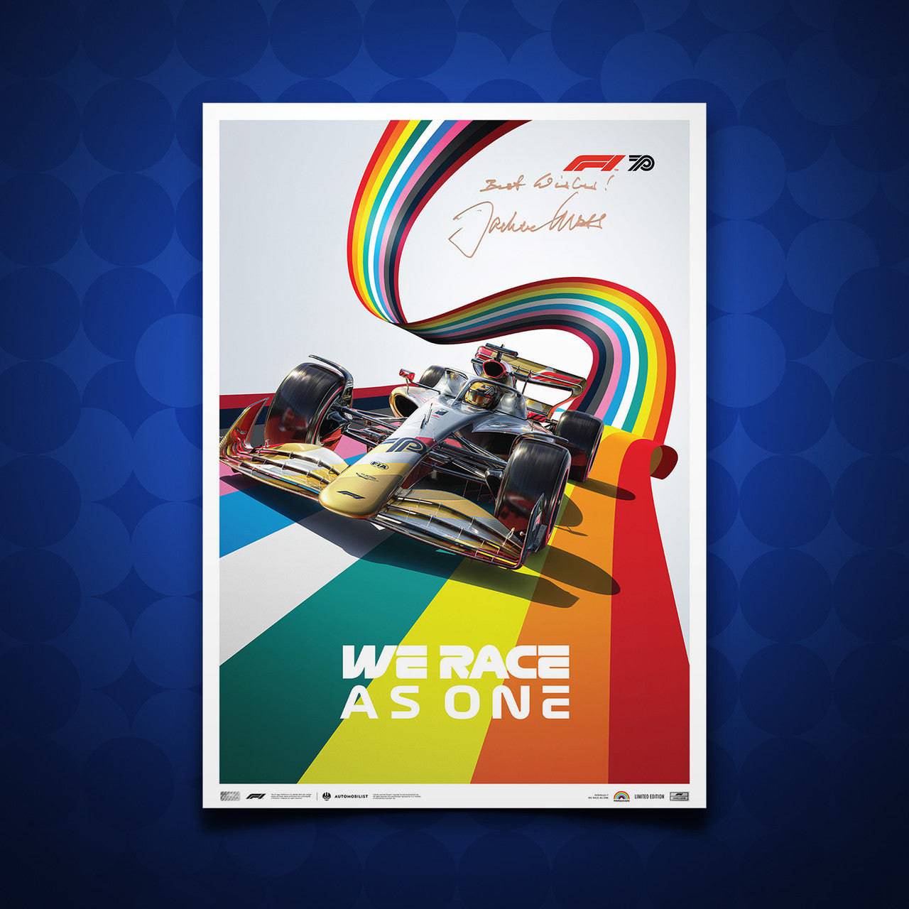 Signed by Jochen Mass - We Race As One | Limited Edition