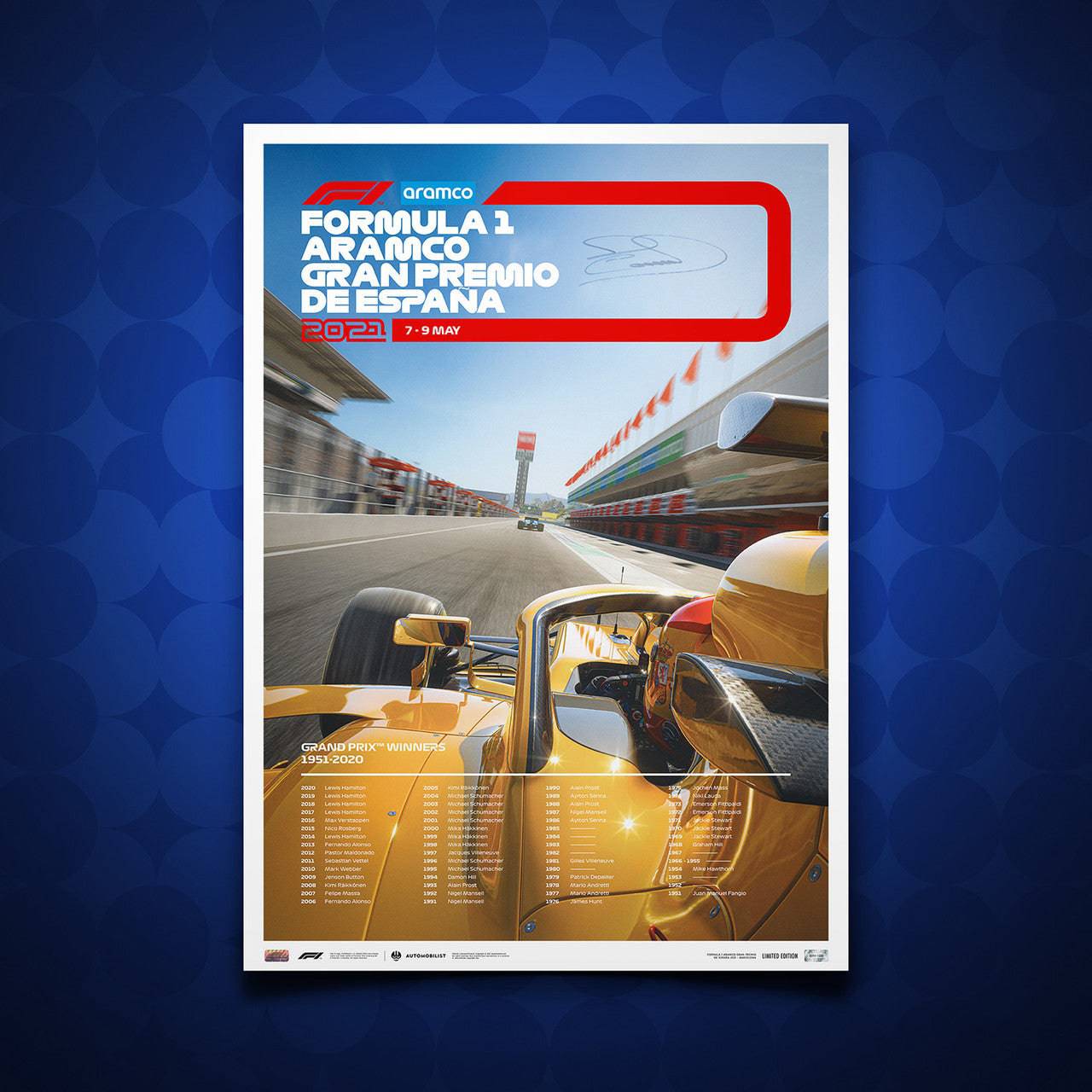 DAVID COULTHARD - FORMULA 1 ARAMCO GRAN PREMIO DE ESPAÑA 2021 | SIGNED LIMITED EDITION