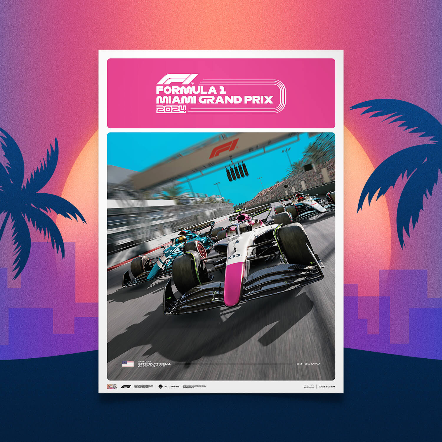Miami Grand Prix | 2024 Formula 1 | Grand Prix Poster