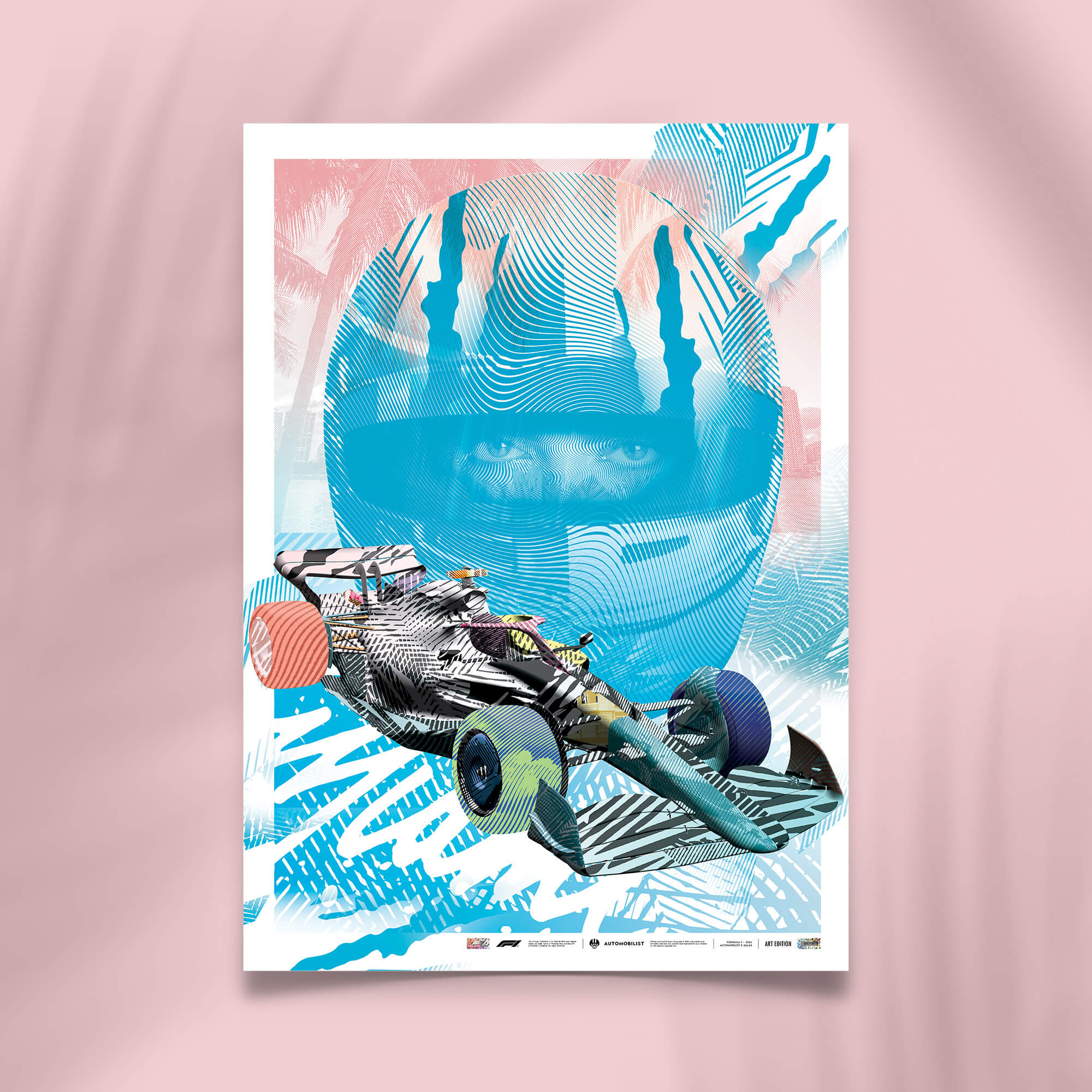 Miami Edition | 2ALAS Artist Series Blue | Formula 1 Poster
