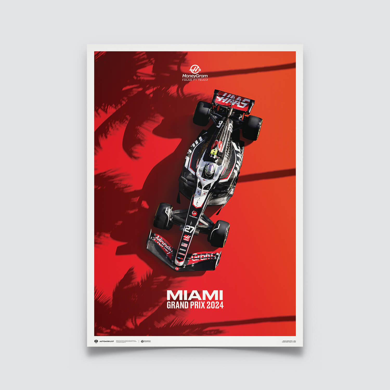 MoneyGram Haas F1 Team | 2024 Miami Grand Prix | Haas Poster