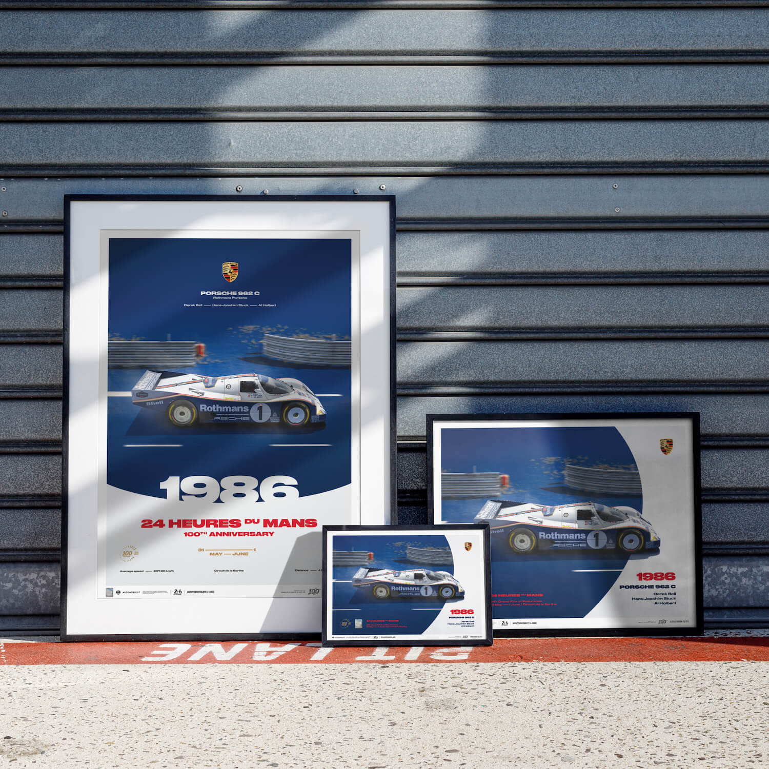 Porsche 962 C | 1986 100th Anniversary | 24h Le Mans Poster