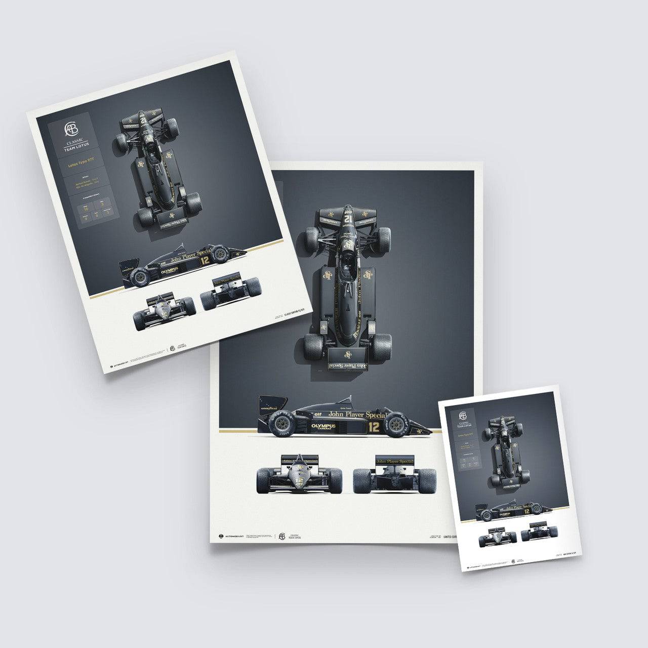 Team Lotus - Type 97T - Blueprint - 1985 - Automobilist