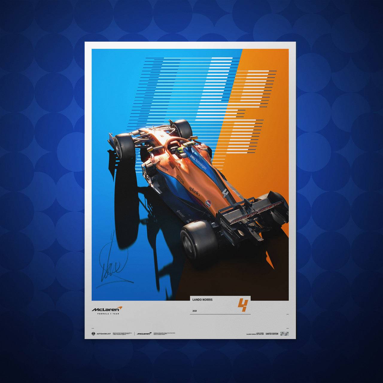 Lando Norris Signed - McLAREN FORMULA 1 TEAM - LANDO NORRIS - 2021 | Limited Edition
