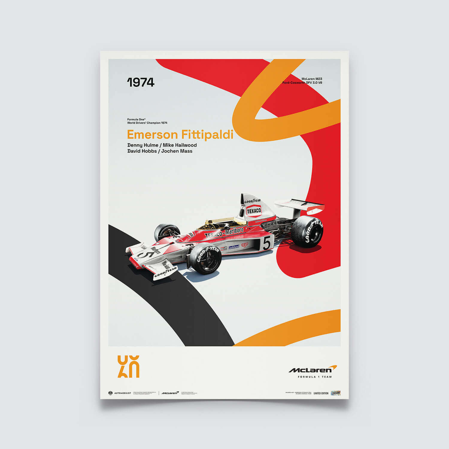 McLaren Racing M23 | 1974 60th Anniversary | McLaren Poster