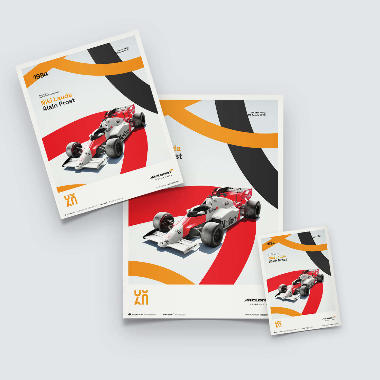 McLaren Racing MP4/2 | 1984 60th Anniversary | McLaren Poster