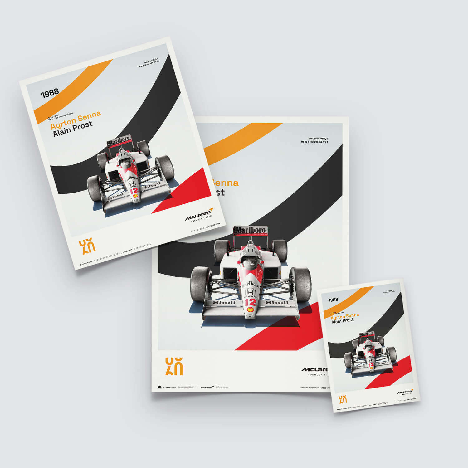 McLaren Racing MP4/4 | 1988 60th Anniversary | McLaren Poster