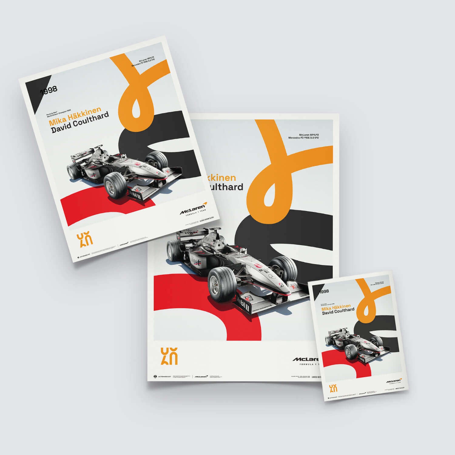 McLaren Racing MP4/13 | 1998 60th Anniversary | McLaren Poster