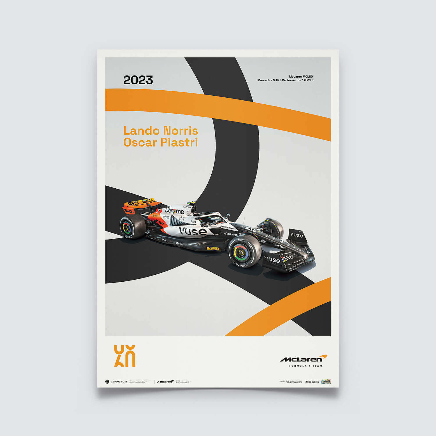 McLaren Racing MCL60 | 2023 60th Anniversary | McLaren Poster