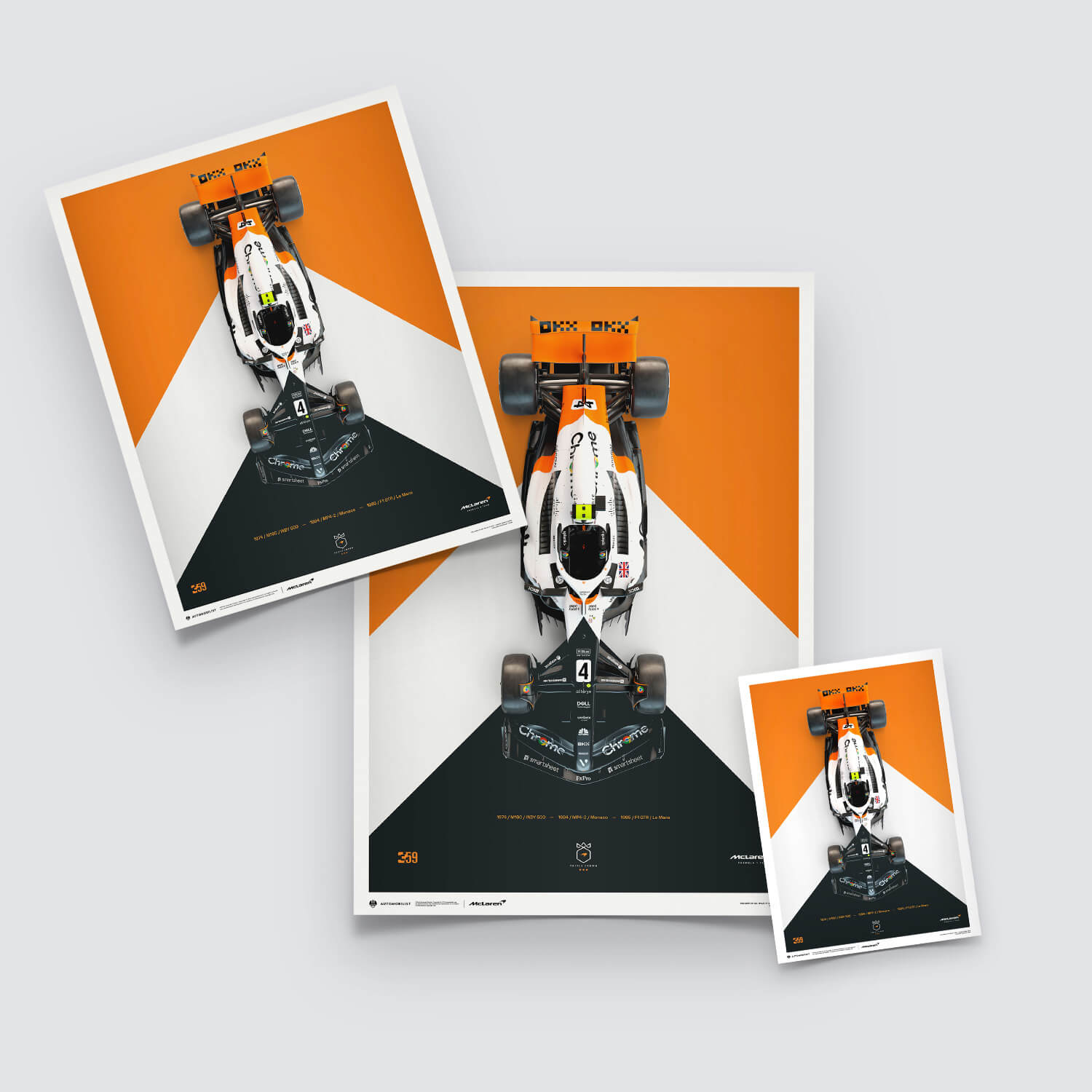 Lando Norris | 2023 The Triple Crown Livery 60th Anniversary | McLaren Formula 1 Team Poster