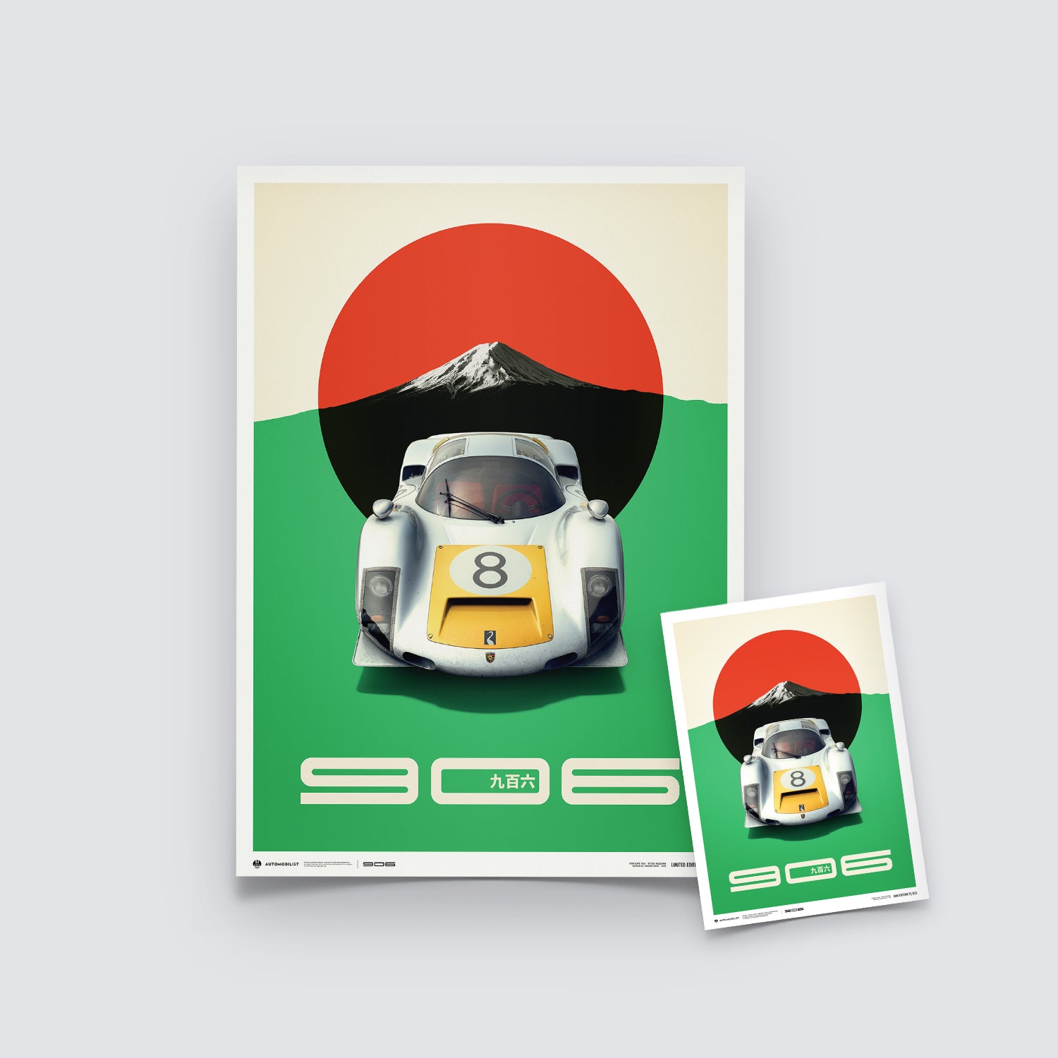 Porsche 906 | 1967 Japanese GP White | Porsche Poster