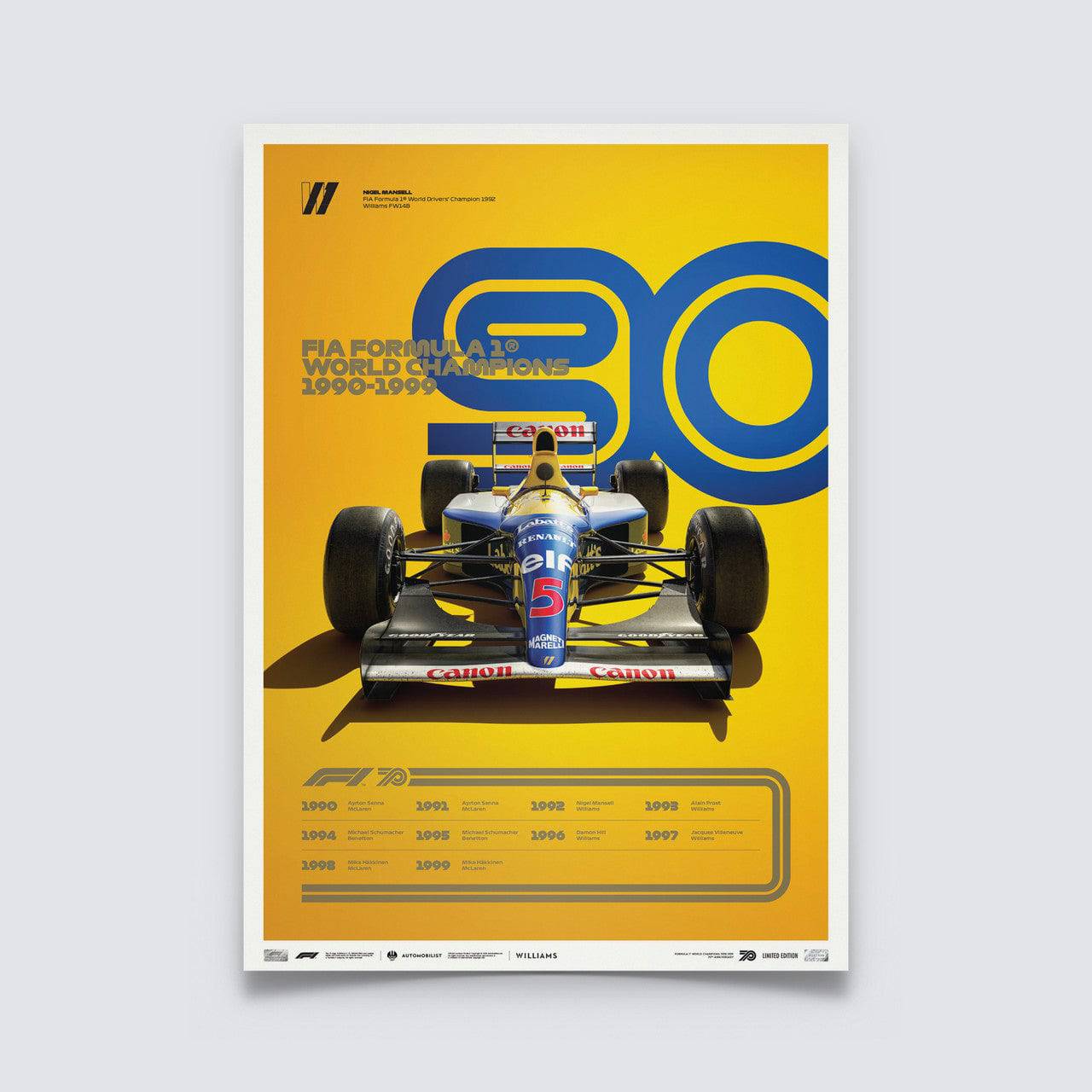 FORMULA 1® DECADES - 90s Williams | Limited Edition