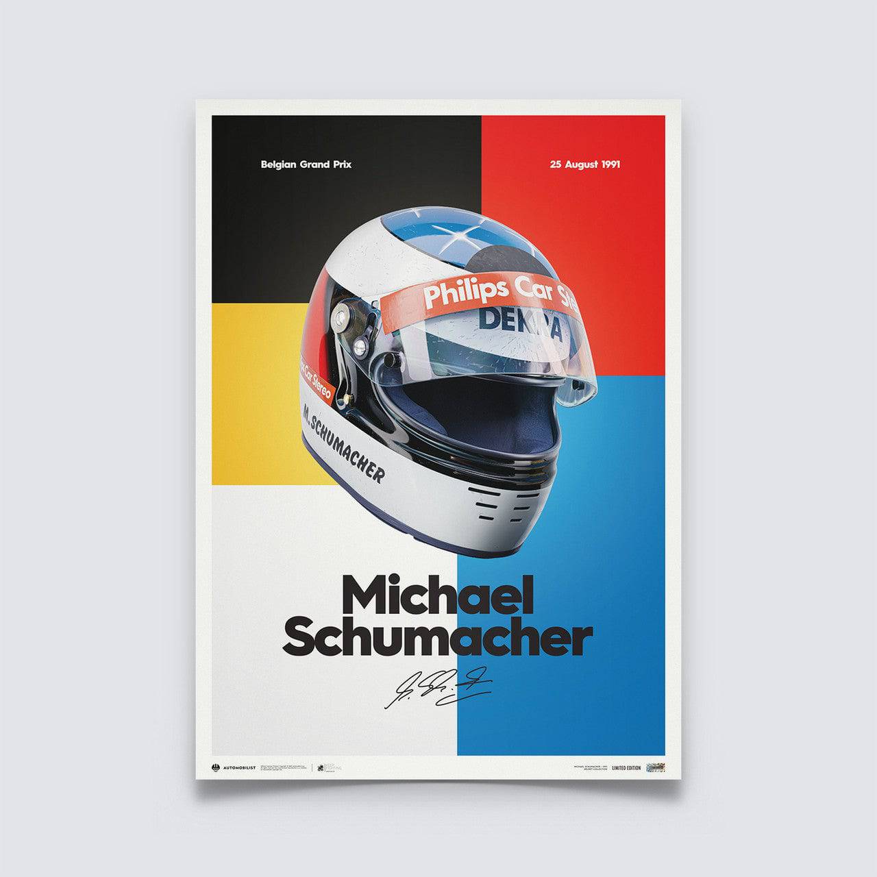 Michael Schumacher - Helmet - 1991 - Automobilist