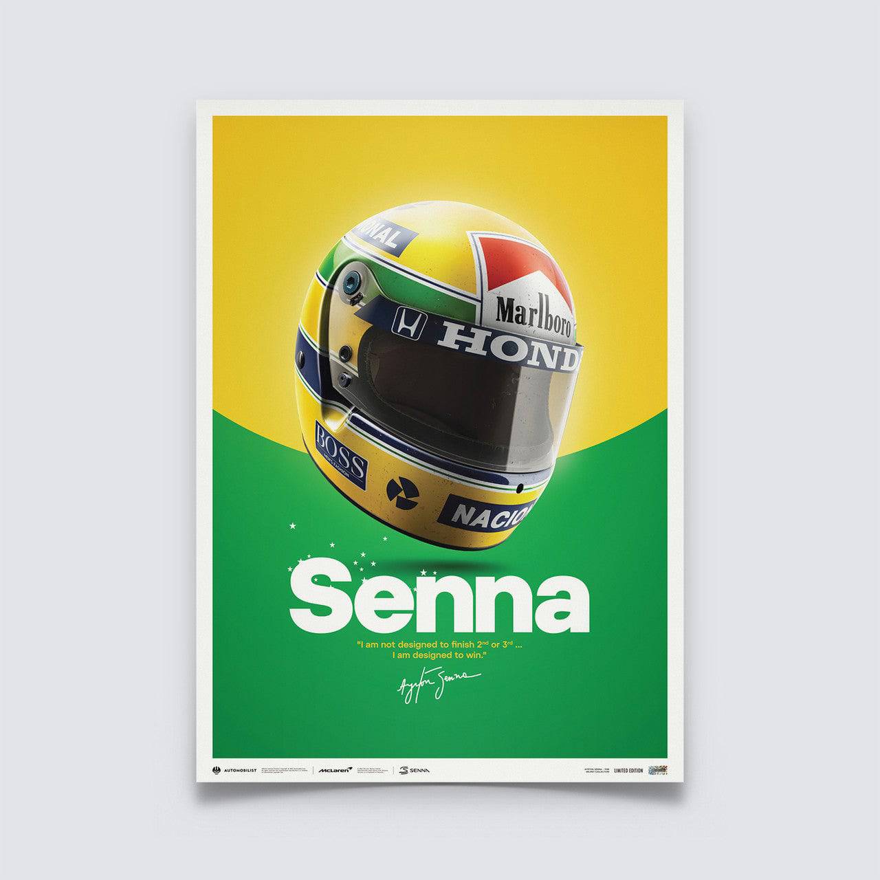 McLaren MP4/4 - Ayrton Senna - Helmet - San Marino GP - 1988 - Automobilist