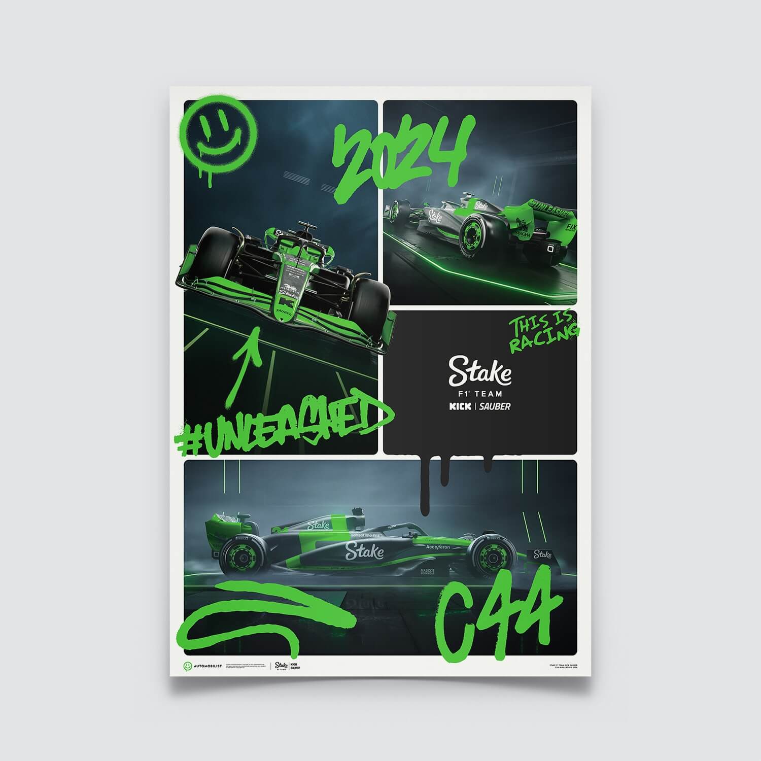 KICK Sauber C44 | 2024 #Unleashed | Stake F1 Team KICK Sauber Poster