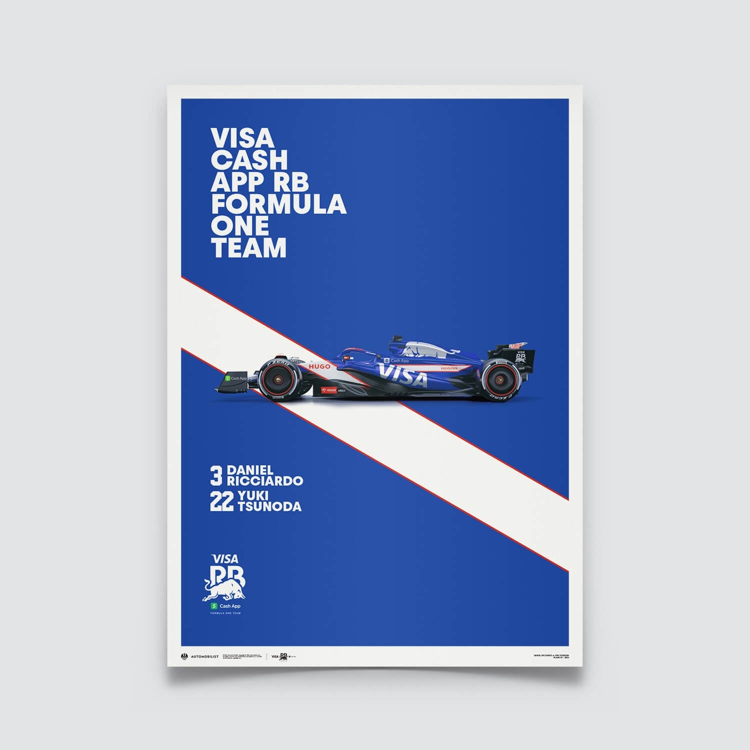Visa Cash App RB Formula One Team VCARB 01 | 2024 | Red Bull Poster