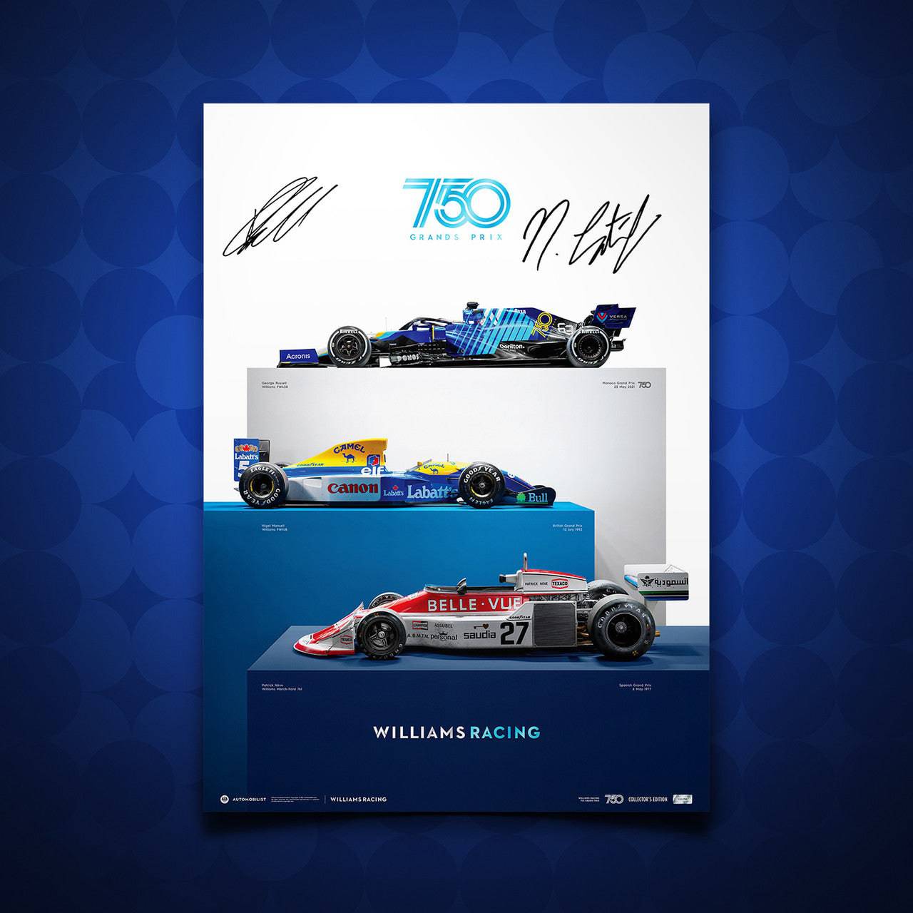 Williams Racing - 750 Grands Prix | Collector’s Edition | Signed