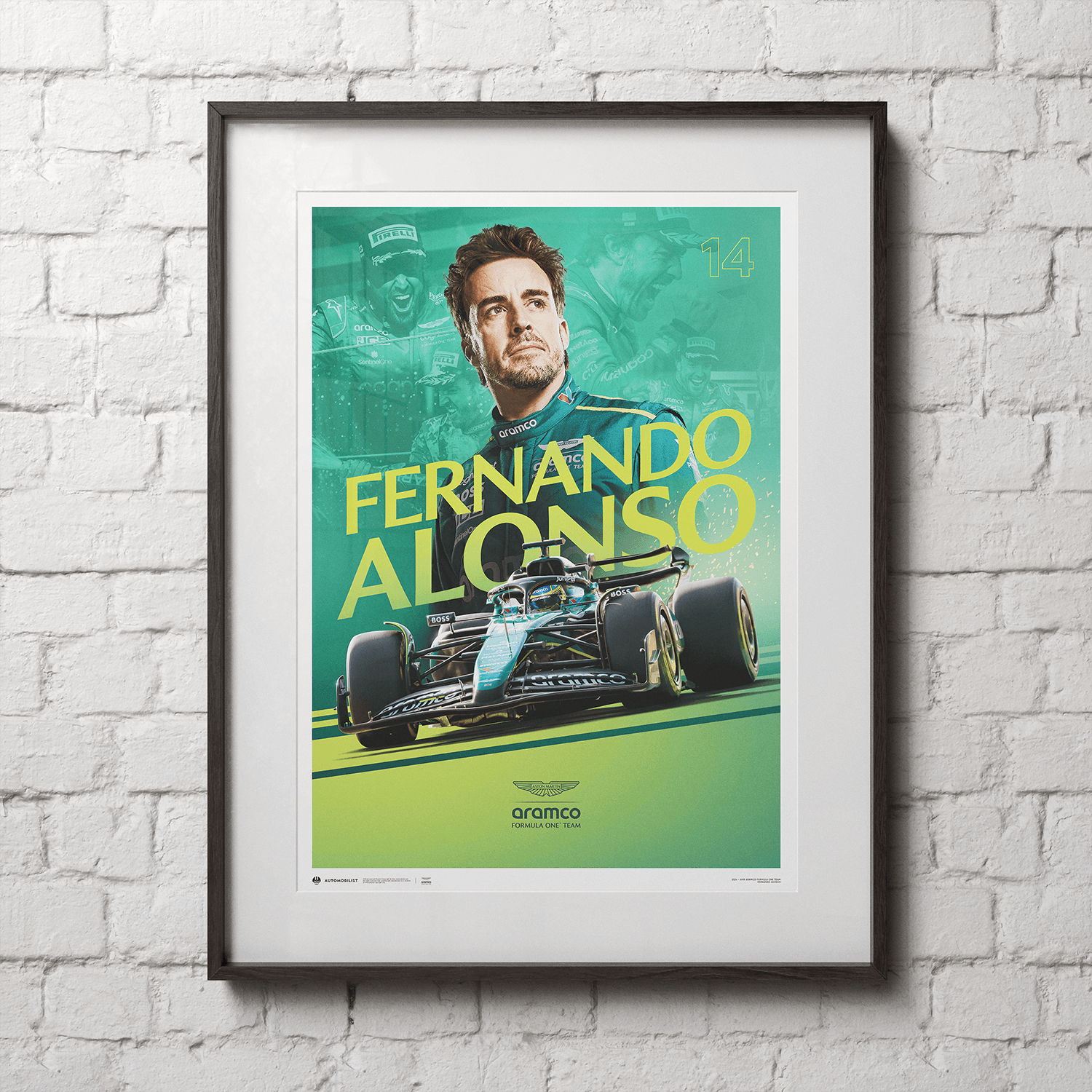 Fernando Alonso | 2024 Aston Martin Aramco Formula One® Team | Official Event Poster